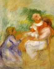 Копия картины "women and child" художника "ренуар пьер огюст"