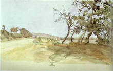 Копия картины "italian landscape" художника "александр иванов"