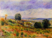 Копия картины "landscape auvers sur oise" художника "ренуар пьер огюст"