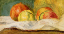Репродукция картины "still life with apples and pomegranates" художника "ренуар пьер огюст"