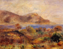 Репродукция картины "mediteranean landscape" художника "ренуар пьер огюст"