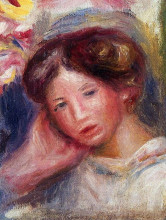Копия картины "woman`s head" художника "ренуар пьер огюст"