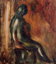 Картина "study of a statuette by maillol" художника "ренуар пьер огюст"