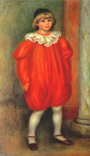 Картина "the clown (claude ranoir in clown costume)" художника "ренуар пьер огюст"