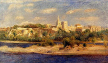 Картина "bathers on the banks of the thone in avignon" художника "ренуар пьер огюст"