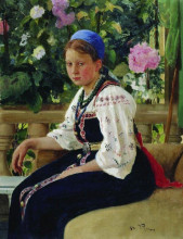 Картина "портрет с.ф.мамонтовой" художника "репин илья"