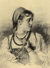 Картина "portrait of t. a. mamontova" художника "репин илья"