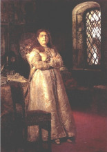 Картина "tsarevna sophia alexeevna in the novodevitchy convent" художника "репин илья"