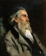 Копия картины "portrait of the artist a. p. bogolubov" художника "репин илья"