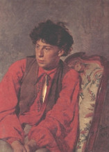 Репродукция картины "portrait of v. e. repin, the artist&#39;s brother" художника "репин илья"