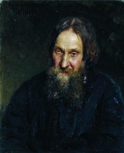 Копия картины "портрет василия кирилловича сютаева" художника "репин илья"