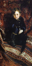 Репродукция картины "портрет ю.и.репина, сына художника, в детстве" художника "репин илья"