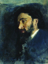 Копия картины "портрет писателя в.м.гаршина" художника "репин илья"