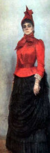 Репродукция картины "portrait of baroness varvara ikskul von hildenbandt" художника "репин илья"