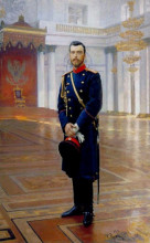 Репродукция картины "portrait of nicholas ii the last russian emperor" художника "репин илья"