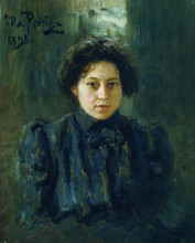 Картина "портрет репиной, дочери" художника "репин илья"