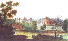 Картина "palace in tsaritsyno in the vicinity of moscow" художника "алексеев фёдор"