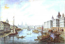 Репродукция картины "the foundling hospital in moscow" художника "алексеев фёдор"