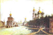 Копия картины "the monastery of trinity and st. sergius" художника "алексеев фёдор"