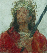 Картина "иисус в терновом венце" художника "репин илья"