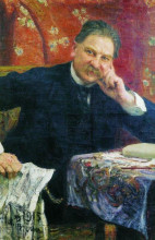 Копия картины "портрет я.м.венгерова" художника "репин илья"