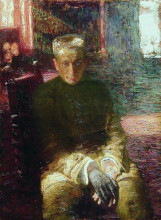 Репродукция картины "портрет а.ф.керенского" художника "репин илья"
