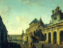Репродукция картины "the boyar&#39;s ground in the moscow kremlin" художника "алексеев фёдор"