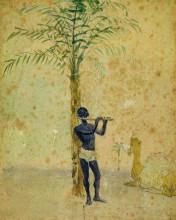 Репродукция картины "африканский мотив" художника "репин илья"