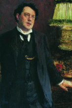 Копия картины "портрет адвоката о.о.грузенберга" художника "репин илья"