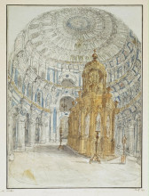 Копия картины "holy resurrection cathedral of new jerusalem monastery. internal view." художника "алексеев фёдор"