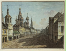 Репродукция картины "moskvoretskaya street" художника "алексеев фёдор"