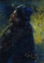 Картина "виктор михайлович васнецов. этюд для фигуры &quot;садко в подводном царстве&quot;." художника "репин илья"