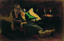 Копия картины "смерть федора васильевича чижова2" художника "репин илья"