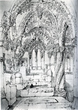 Картина "roslin chapel" художника "рёскин джон"