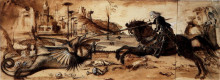 Копия картины "st. george and the dragon" художника "рёскин джон"