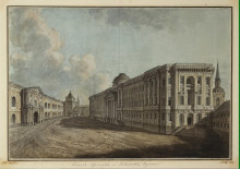 Картина "the senate, arsenal and nikolskiye gates in the moscow kremlin" художника "алексеев фёдор"