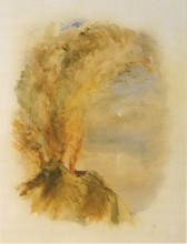 Репродукция картины "vesuvius in eruption" художника "рёскин джон"