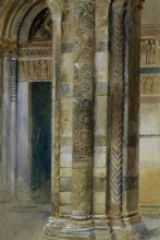 Картина "interior of lucca cathedral" художника "рёскин джон"