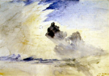 Репродукция картины "cloud study over coniston water" художника "рёскин джон"