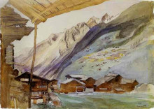 Репродукция картины "zermatt" художника "рёскин джон"
