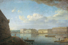 Картина "view of the palace embankment from st. peter&#39;s and st. paul&#39;s fortress" художника "алексеев фёдор"