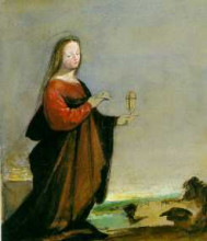 Репродукция картины "mary magdalene after fra bartolommeo" художника "рёскин джон"