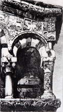 Репродукция картины "arch from the fa&#231;ade of the church of san michele" художника "рёскин джон"