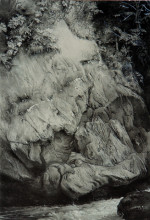 Картина "study of gneiss rock glenfinlass" художника "рёскин джон"
