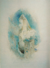Картина "towers of fribourg" художника "рёскин джон"