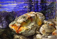 Репродукция картины "fragment of the alps" художника "рёскин джон"
