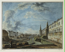 Картина "view of the kremlin from the troitsky gate" художника "алексеев фёдор"