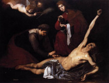 Копия картины "st. sebastian tended by the holy women" художника "рибера хосе де"