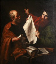 Репродукция картины "saint peter and saint paul" художника "рибера хосе де"