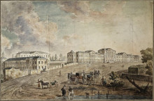 Репродукция картины "military hospital at lefortovo" художника "алексеев фёдор"